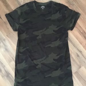 Hollister Longline camo shirt